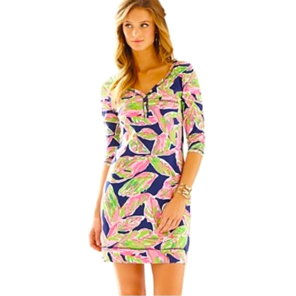 Lilly Pulitzer Palmetto Bright Navy In The Vias Dress